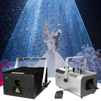 Full color animated wedding laser light two piece set with diamond rain effect