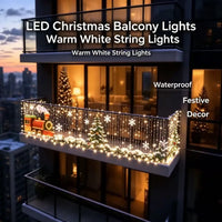 Smart LED Christmas Hanging Lights – App-Controlled Outdoor Holiday Decorations