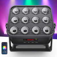 12-LED rechargeable RGB strobe DJ party light