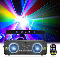 Double head animation full color laser light